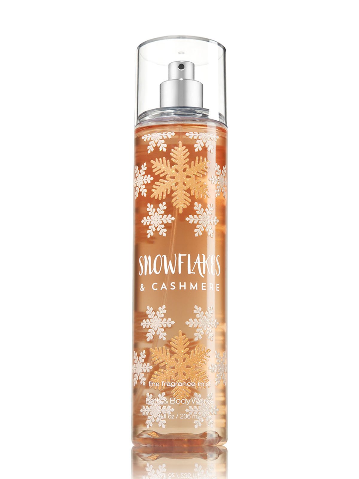 Bath & Body Works Cashmere Snowflakes Fine Fragrance Mist 8 Fl Oz - Light Orange Scent