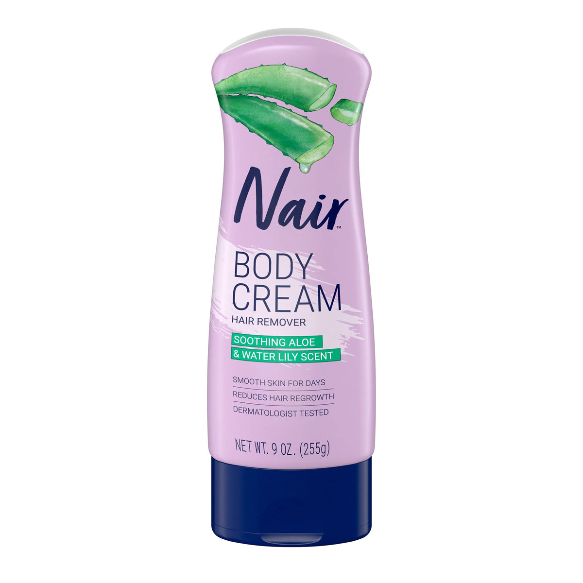 Nair Hair Removal Body Cream With Aloe & Water Lily, 9 Oz Leg & Body Hair Remover