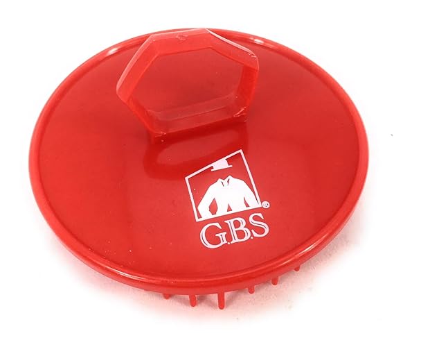 G.B.S Red Shampoo Massage Brush - Durable Plastic Scalp Massager For Hair Care