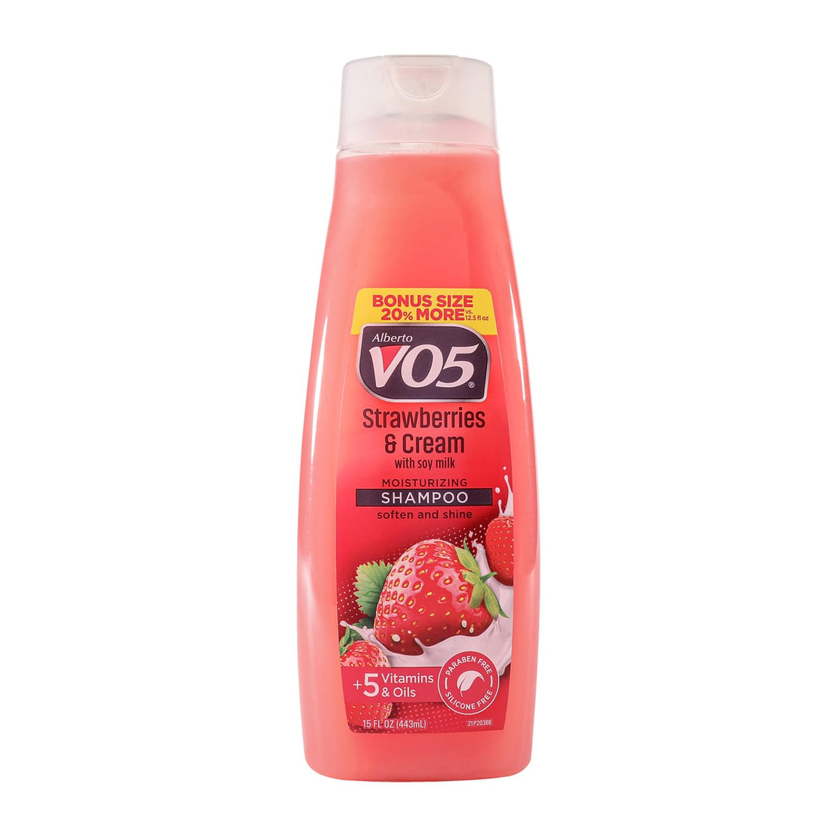 Alberto VO5 Moisture Milks Moisturizing Shampoo  Hydrating Shampoo with Soy Milk  5 Oils and Vitamins  Strawberries and Cream