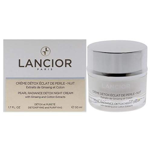 Lancior Paris Pearl Radiance Detox Night Cream - Moisturizes, Protects, 1.7 Oz