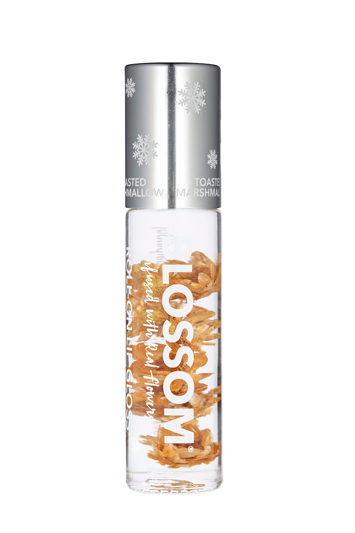 Blossom Scented Roll-On Lip Gloss With Real Flowers, Toasted Marshmallow, 0.20 Fl. Oz.