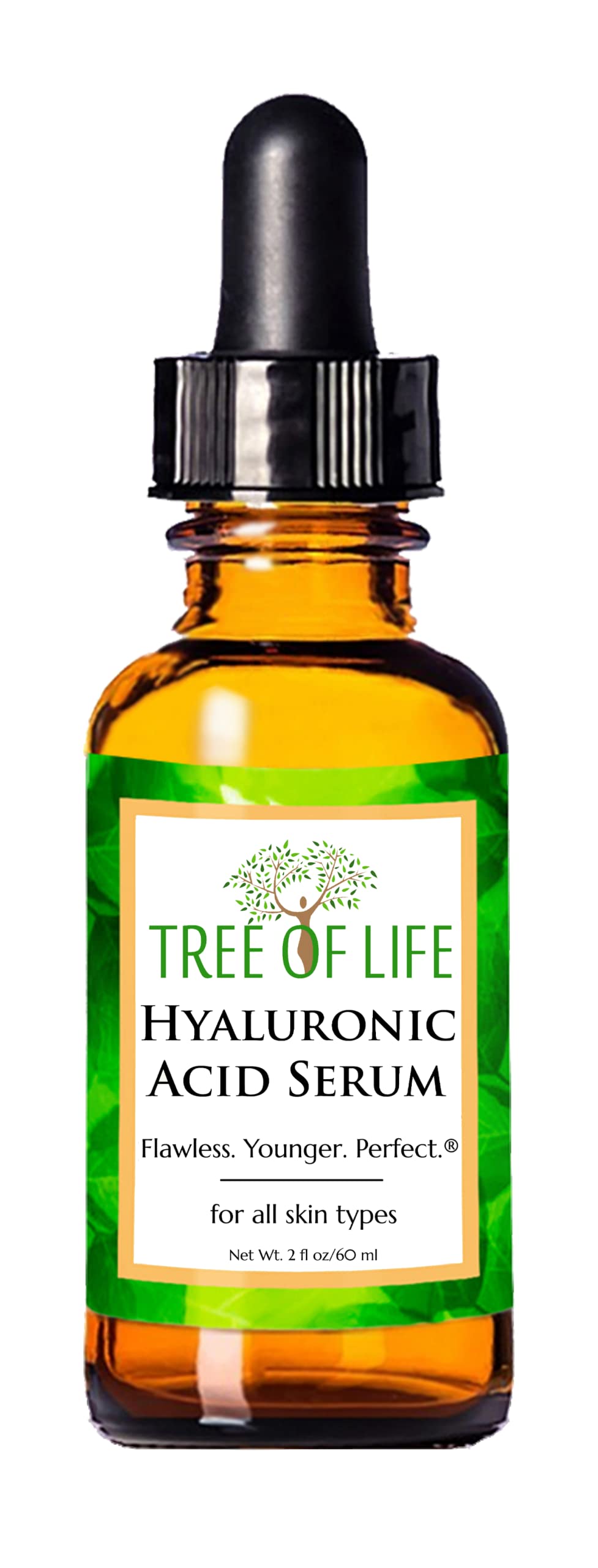 Tree Of Life Hyaluronic Acid Serum - Anti-Aging, Hydrating, Fine Lines & Dark Spots - 2 Fl Oz