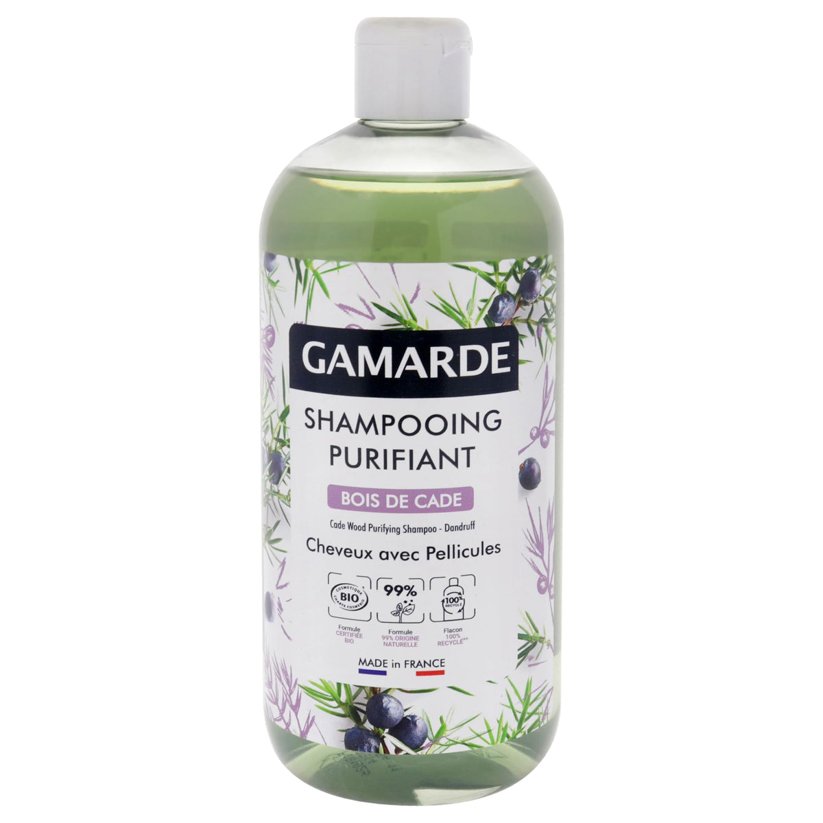 Gamarde Cade Wood Purifying Dandruff Shampoo for Unisex - 16.9 oz Cranberry