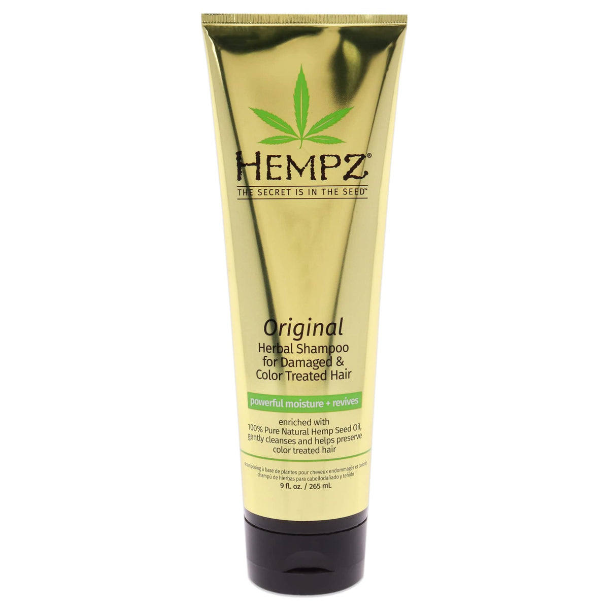 Hempz Herbal Shampoo For Damaged & Color Treated Hair - 9 Fl Oz Gold Pack