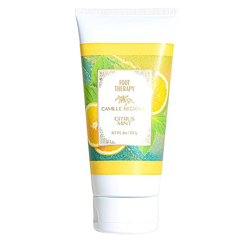 Camille Beckman Citrus Mint Foot Treatment Moisturizing Cream, 6 Ounce