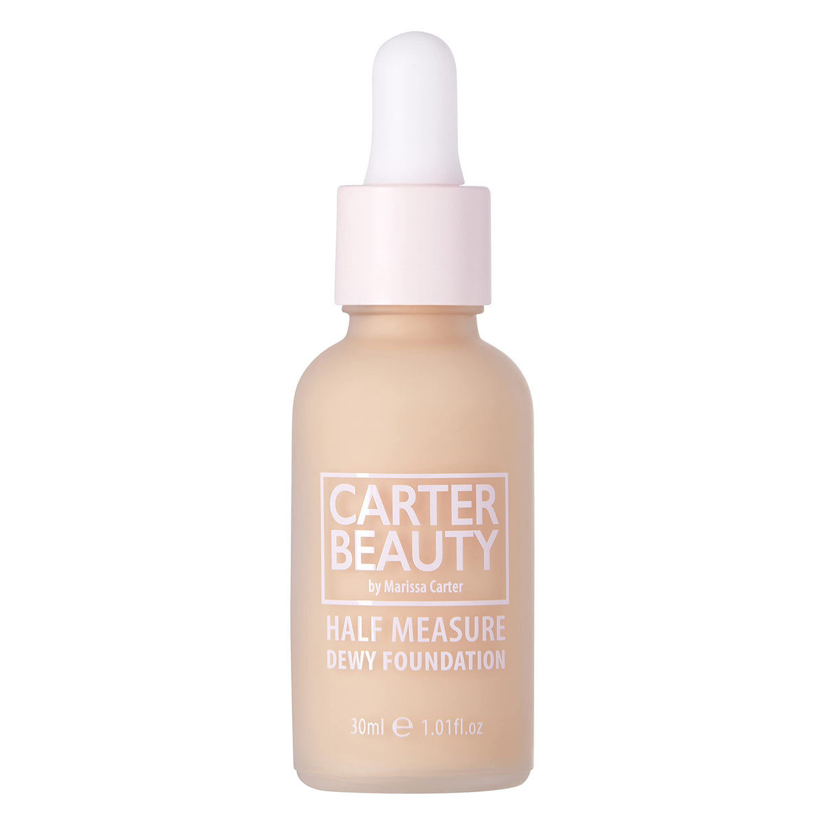 Carter Beauty Half Measure Dewy Foundation - Vegan, Water-Based, Light-To-Medium, Shortbread, 1.01 Oz