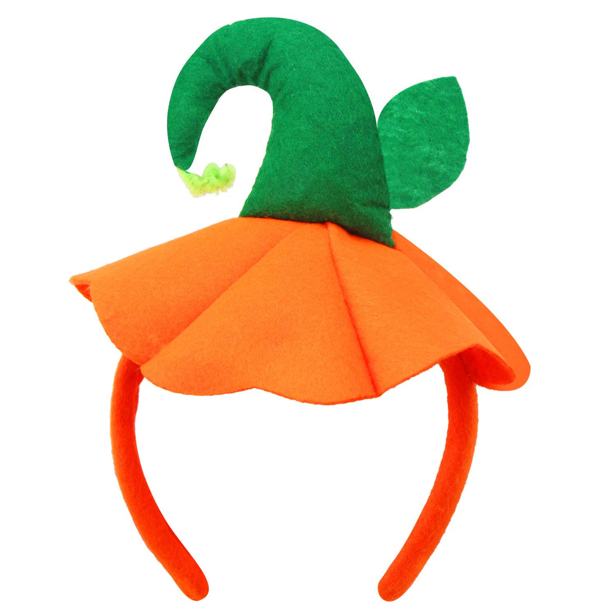 Farochy Pumpkin Headband - Halloween Costume Accessory, Medium Non-Woven Fabric, Yellow