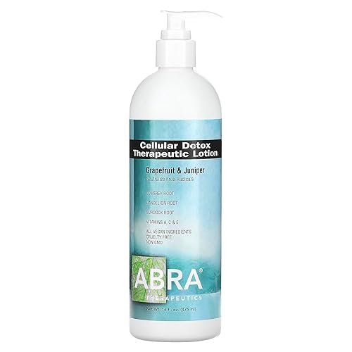 Abra Cellular Detox Lotion - 16 Fl Oz, Skin Purifying Formula, Detoxifying Moisturizer