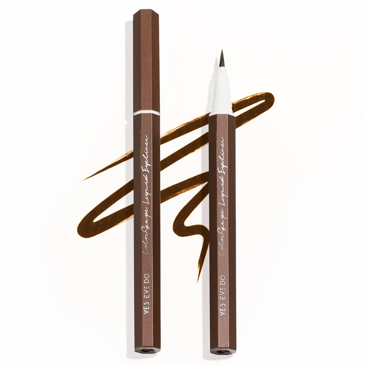 Yes.Eye Do Brown Liquid Eyeliner - Long Lasting, Felt Tip Applicator, Easy To Remove (Cocoa Charm)