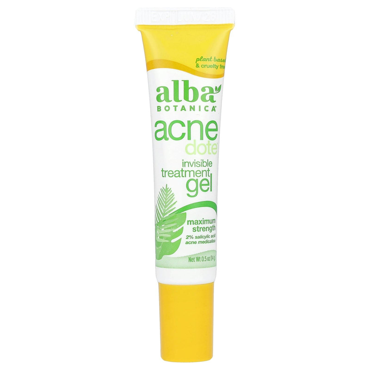 Alba Botanica Acnedote Maximum Strength Invisible Treatment Gel, 0.5 Oz For Acne