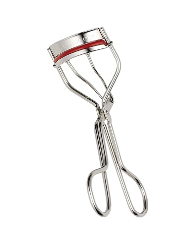 Kevyn Aucoin Stainless Steel Eyelash Curler With Red Cushions - Long-Lasting Curl, Easy Use