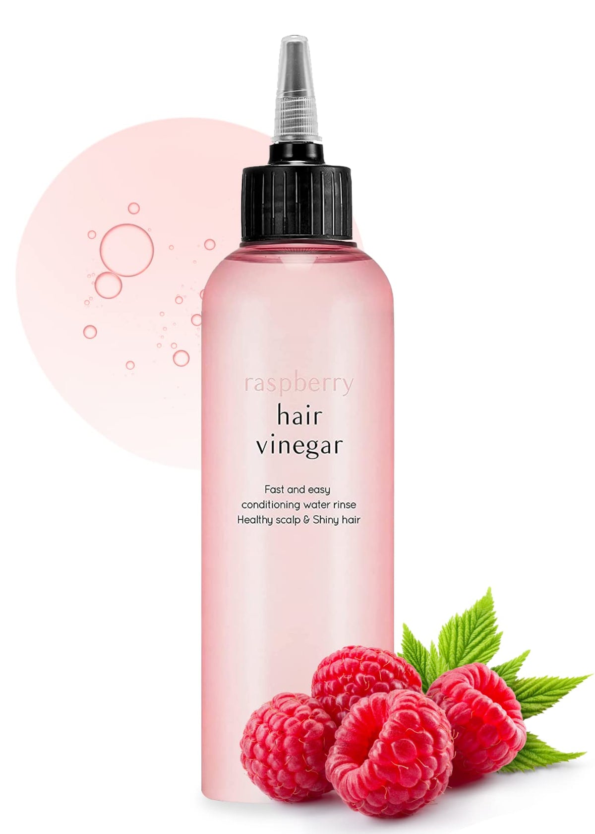 A’Pieu Raspberry Hair Vinegar Rinse 6.76 Fl Oz - Scalp Treatment For Shiny Hair & Dandruff