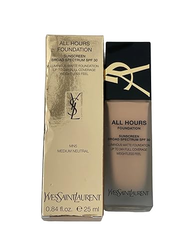 Yves Saint Laurent All Hours Foundation Spf 30 - Mn5, 0.85 Oz For Women, Cranberry