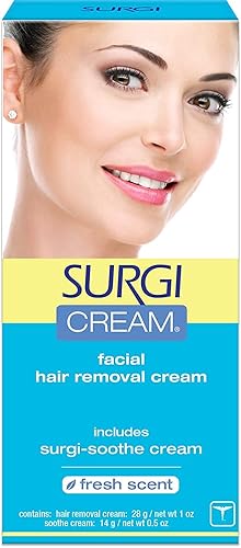 Surgiwax Facial Hair Removal Cream - 1 Oz X 2 Pack, Gentle Formula For Smooth Skin