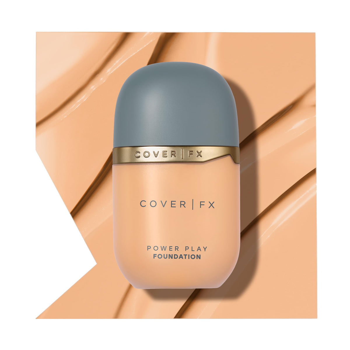 Cover Fx Power Play Foundation L1 - Buildable Full Coverage, Waterproof, Matte Finish, 1 Fl Oz