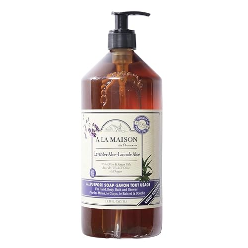 A La Maison Lavender Aloe Liquid Hand Soap - 33.8 Oz Vegan, Biodegradable, Cruelty-Free