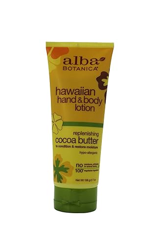 Alba Botanica Hawaiian Cocoa Butter Hand & Body Lotion, 7 Oz - Moisturizing & Nourishing