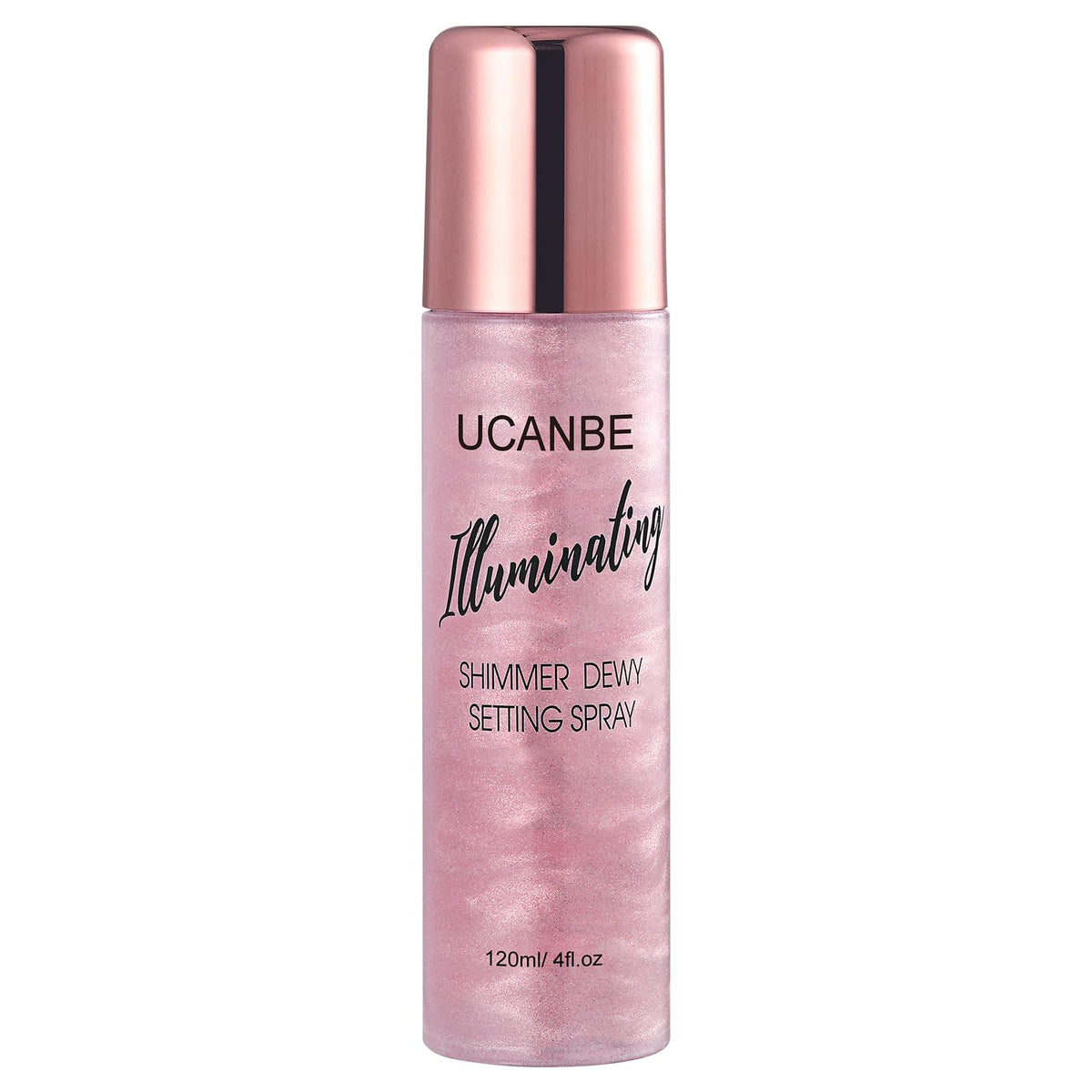 Ucanbe Shimmer Dewy Setting Spray – 2 In 1 Glowing Face Mist, Long-Lasting Bubblegum, 