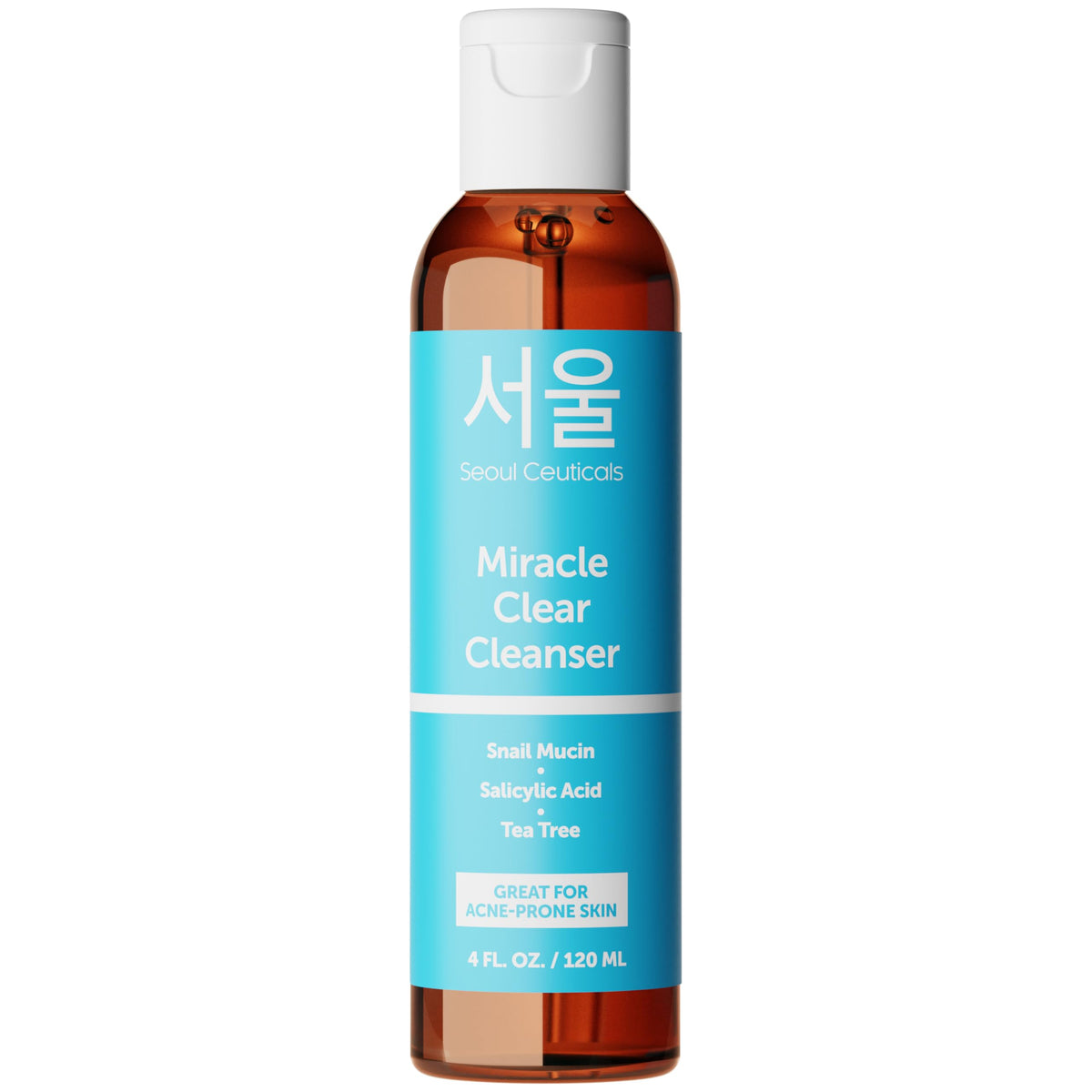 Seoulceuticals Snail Cleanser - Acne Treatment With Salicylic Acid & Tea Tree For Sensitive Skin 4Oz