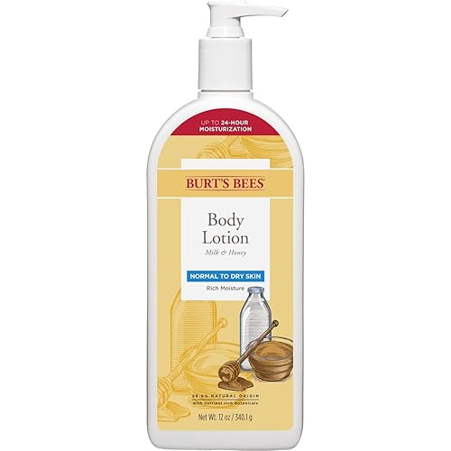 Burt'S Bees Milk And Honey Body Lotion, 12 Oz, Pack Of 3 - Nourishing Moisturizer