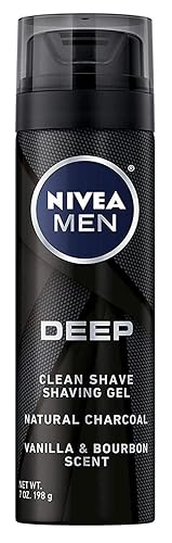 Nivea Men Deep Clean Shave Gel, 7 Ounce - Pack Of 2, Refreshing Shaving Foam