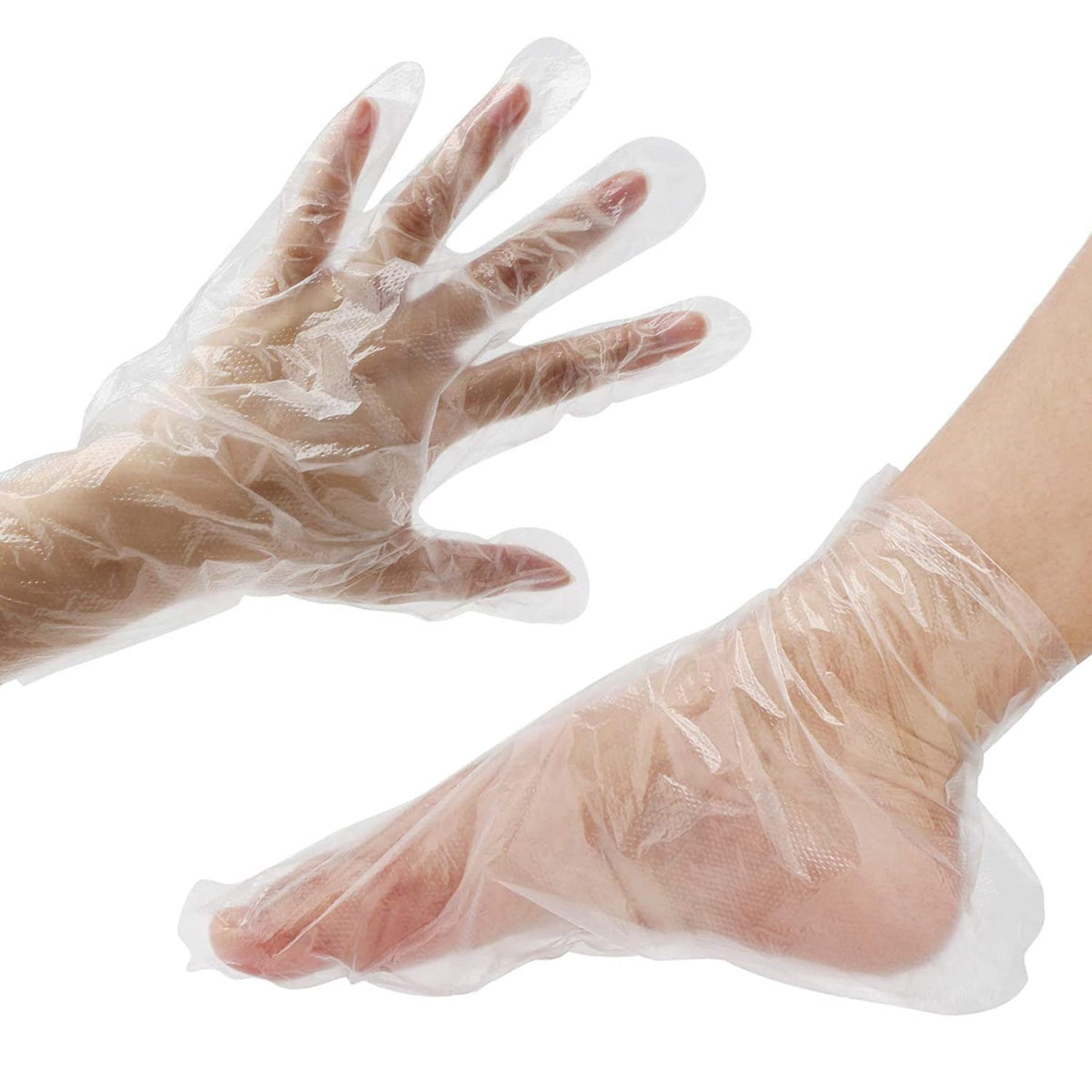 Damsale 200Pcs Paraffin Wax Bath Liners - Gloves & Socks For Hand & Foot Therapy