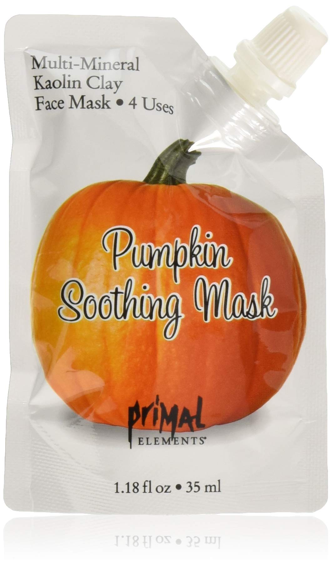 Primal Elements Pumpkin Soothing Clay Mud Face Mask, 1.18 Oz - Multi-Use Treatment