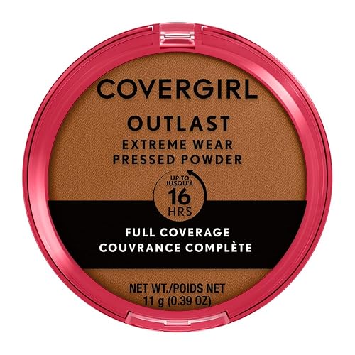 Covergirl Outlast Extreme Wear Pressed Powder, 875 Soft Sable, 0.38 Oz - Long-Lasting Finish