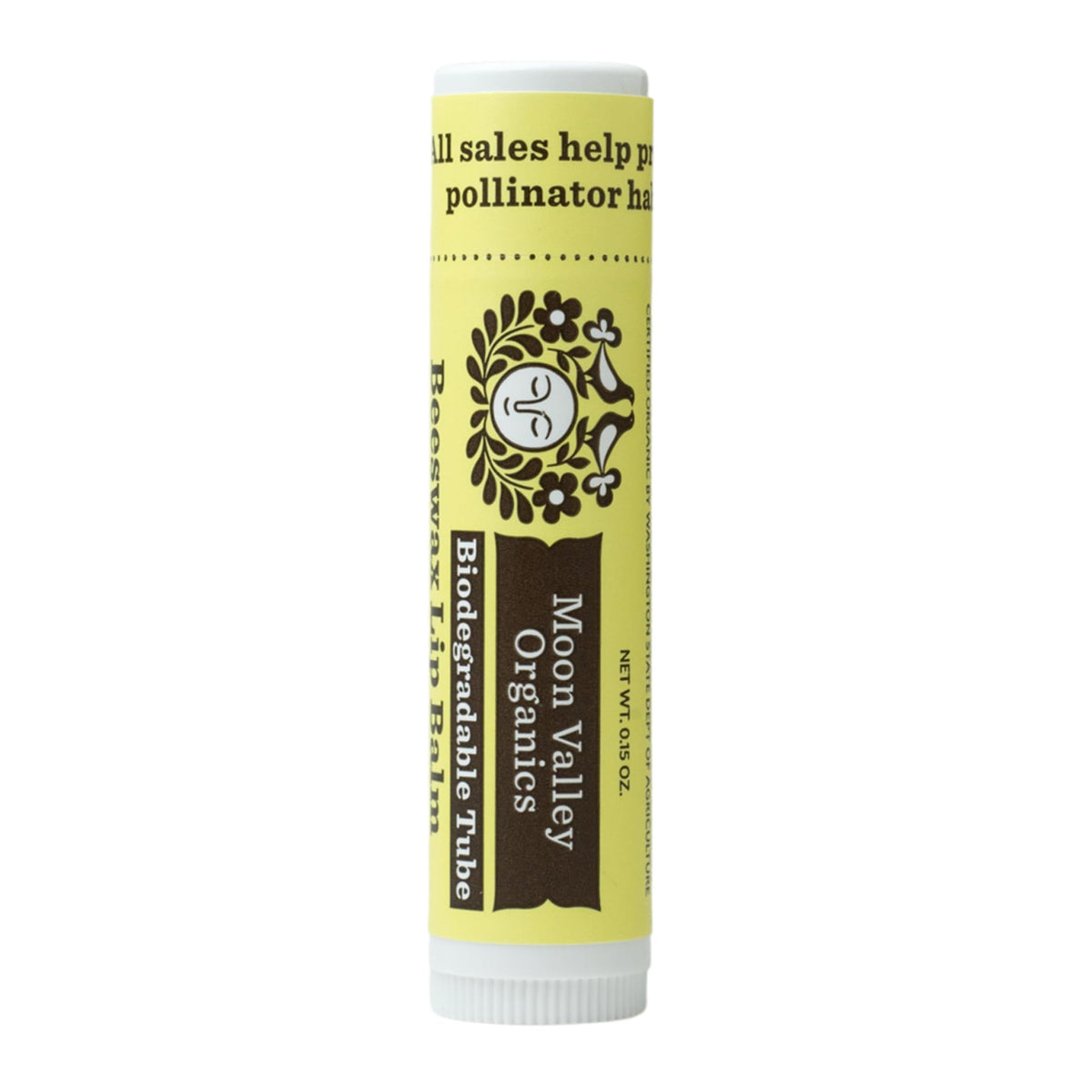 Moon Valley Organics Beeswax Lip Balm - Velvety Vanilla, 3-Pack for Moisturizing Lips & Cuticles