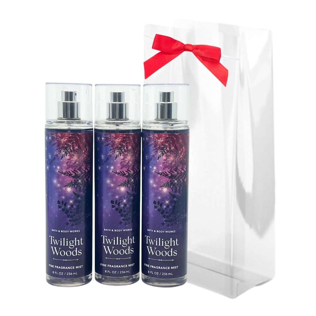 Bath & Body Works Twilight Woods Fine Fragrance Mist Gift Pack - 3 Full Size 8 Fl Oz