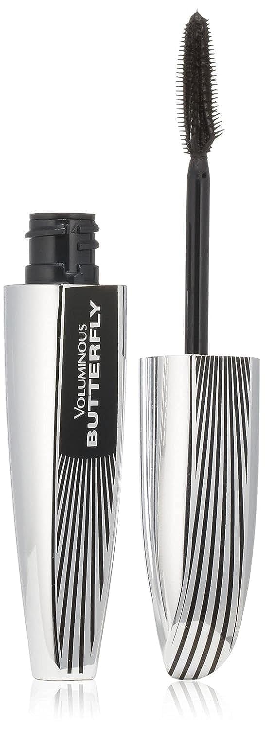 L'Oreal Paris Voluminous Butterfly Mascara, Blackest Black, Washable, 0.22 Fl Oz