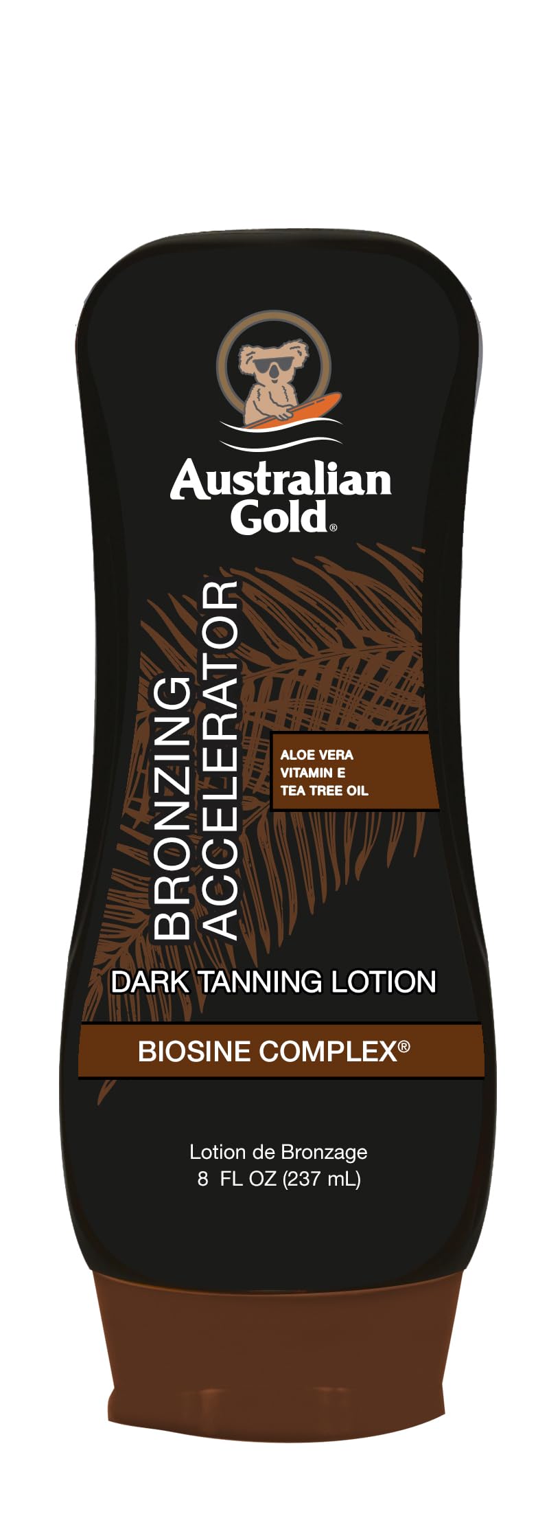 Australian Gold Dark Tanning Accelerator Lotion With Bronzer, 8 Fl Oz - Sunless Tan Boost