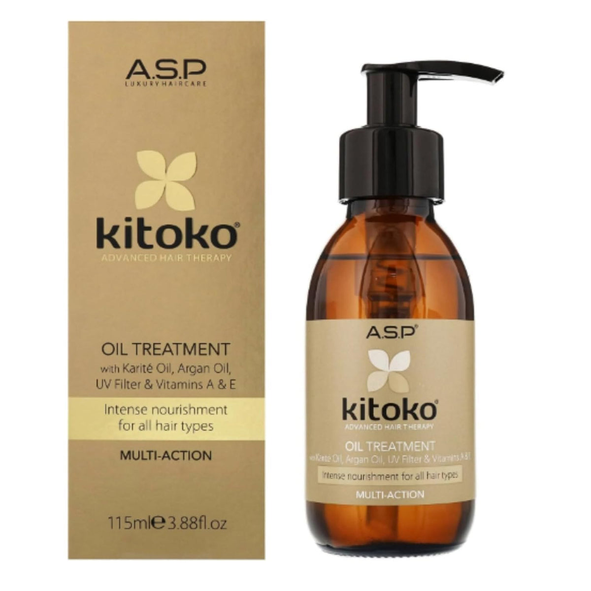 Affinage Kitoko Oil Treatment 3.88 Fl Oz With Pump - Nourishing Hair Care Solution