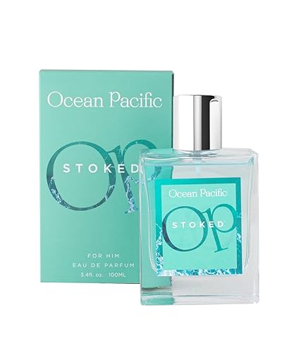 Ocean Pacific Stoked Eau De Parfum for Men, 3.4 Fl Oz - Fresh, Energetic Fragrance for Everyday Wear