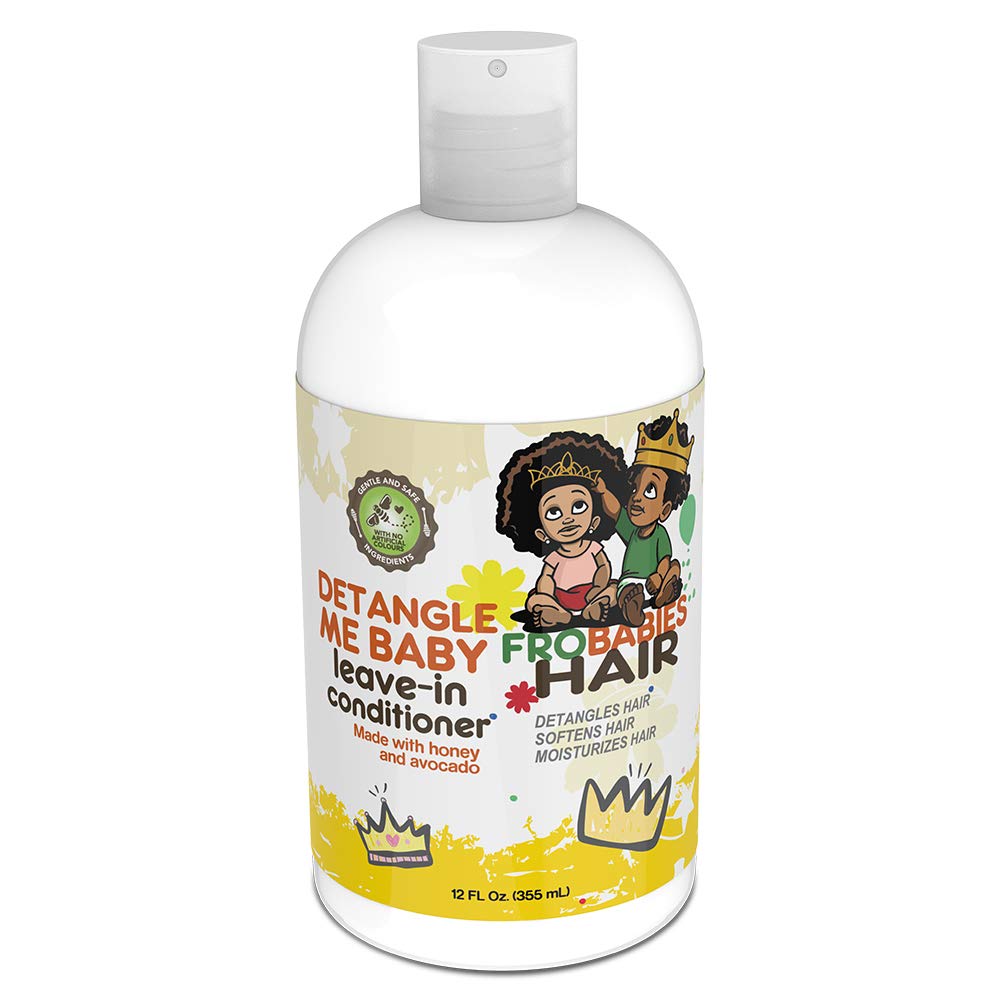 Jheppbay Frobabies Hair Detangle Me Leave-In Conditioner, 12Oz, For Kids, White