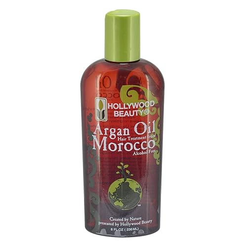 Hollywood Beauty Argan Oil Hair Treatment - Nourishing 8 Ounce Hair Oil For Shine & Repair