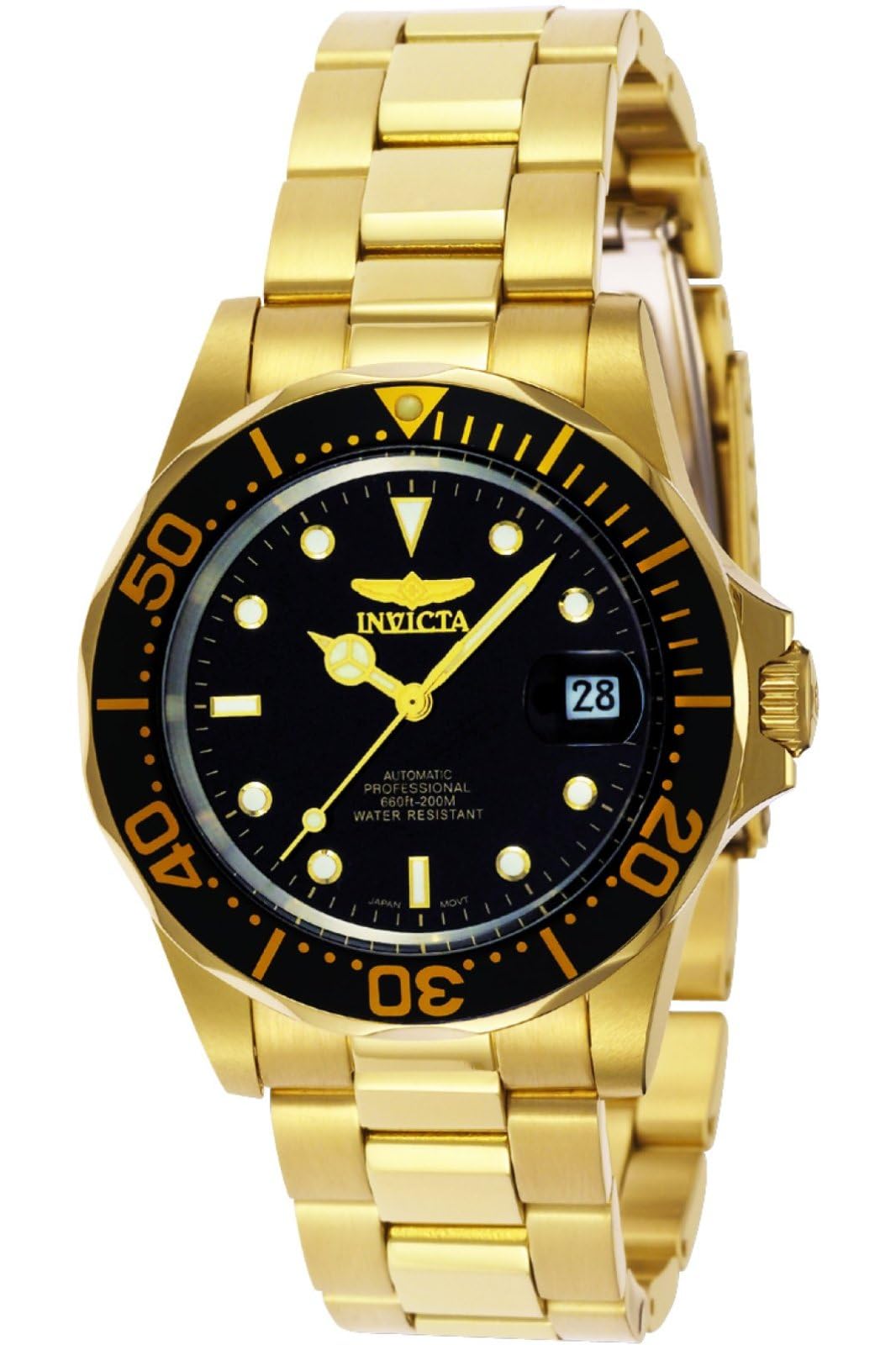 Invicta Men'S 8929 Pro Diver Automatic Gold-Tone Stainless Steel Watch