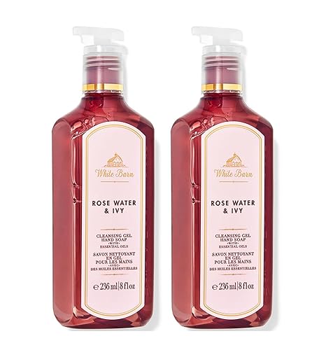 Bath & Body Works Rose Water & Ivy Hand Soap, 8 Fl Oz (Pack Of 2) - Cleansing Gel