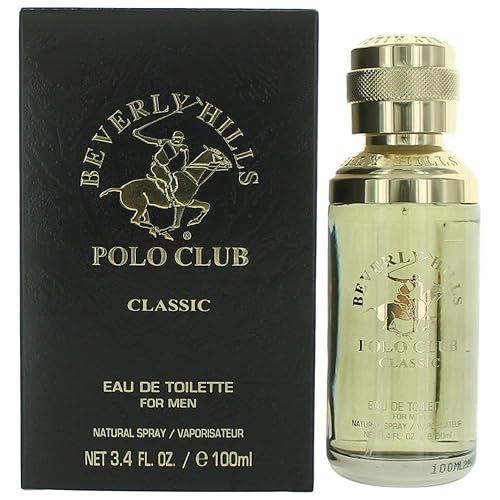 Beverly Hills Polo Club Classic Cologne For Men - 3.4Oz Eau De Toilette, Sporty & Masculine Scent