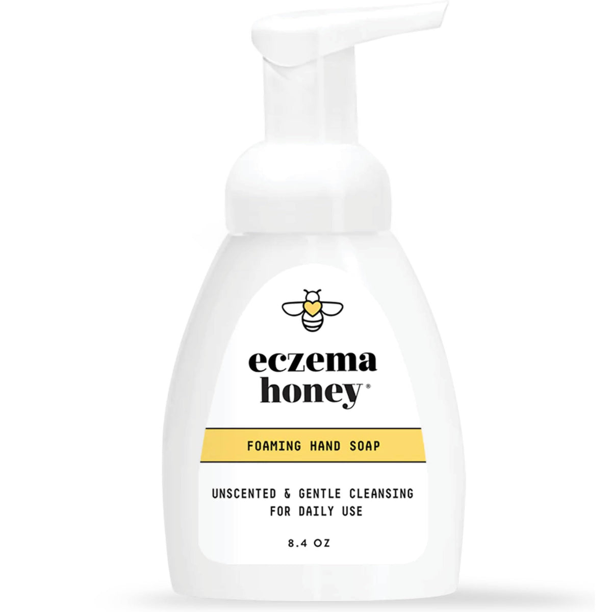 Eczema Honey Foaming Hand Soap - Gentle Cleanser For Dry Hands - Non-Toxic & Unscented - 8.