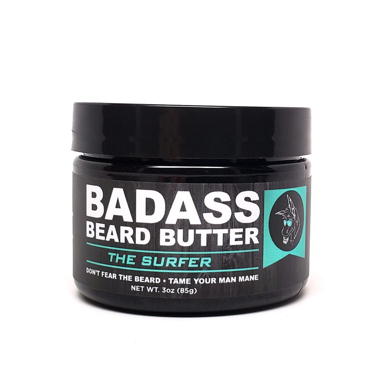 Badass Beard Care Beard Butter - Surfer Scent, 3 Oz - Natural, Softening Formula For Beards