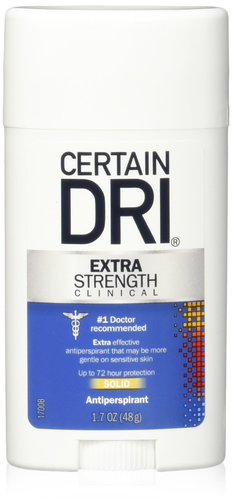 Certain Dri Solid Anti-Perspirant, 4 Pack - Long-Lasting Odor & Wetness Protection, 6.