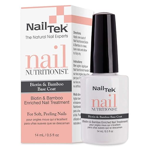 Nail Tek Nail Nutritionist 5 In 1 Treatment With Bamboo & Biotin For Soft, Peeling Nails, 0.5