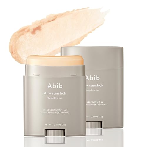 Abib Airy Sunstick Spf50 - Non-Sticky Matte Finish, Long-Lasting Sun Protection For Face & Body