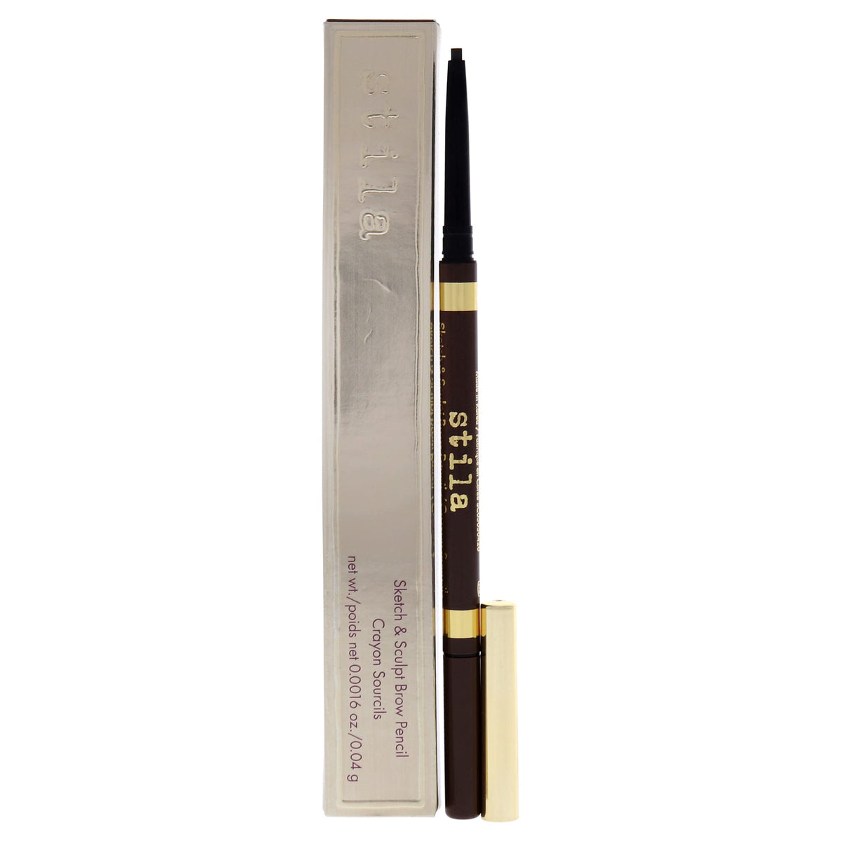 Stila Sketch & Sculpt Brow Pencil - Dark, 1 Count, Perfect For Defining And Shaping Brows