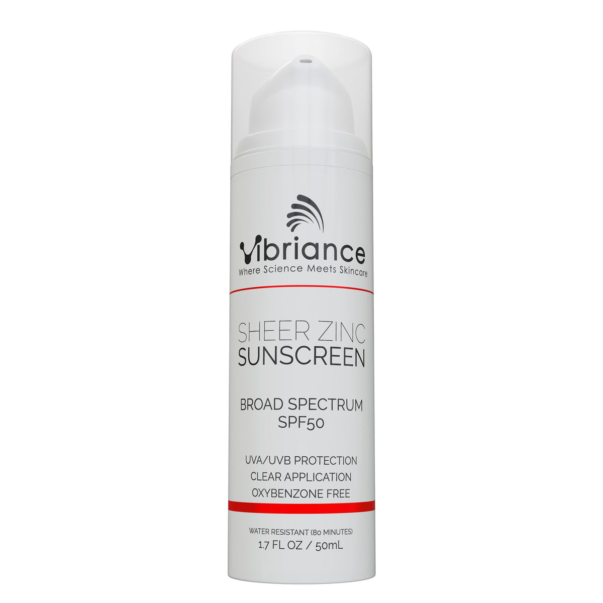 Vibriance Sheer Zinc Oxide Sunscreen Spf 50 - Tinted Moisturizer For Sensitive Skin, 1.7 Oz