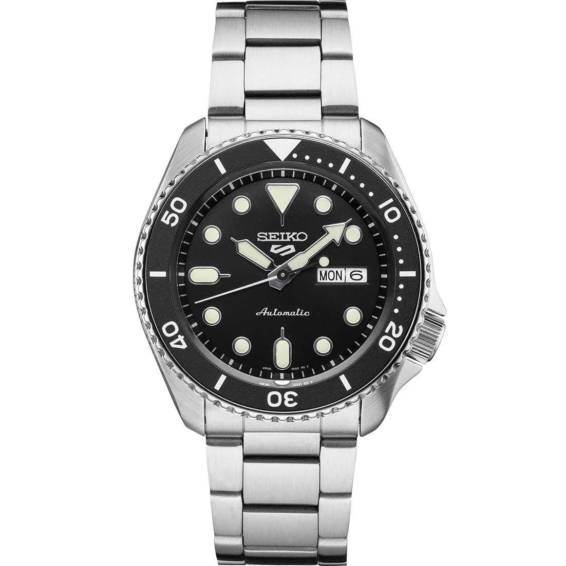 Seiko Srpd55 Automatic Men'S Watch - Black Dial, Day/Date, 100M Water-Resistant, Lumibrite