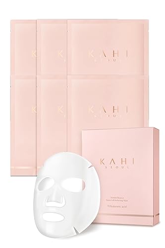 Kahi Wrinkle Bounce Hydrating Face Mask With Hyaluronic Acid | 6 Korean Sheet Masks