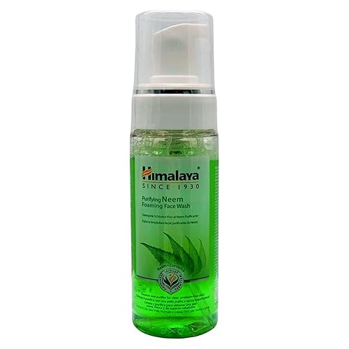 Himalaya Neem Foaming Face Wash With Turmeric For Oily Skin, 5.07 Oz (150 Ml)